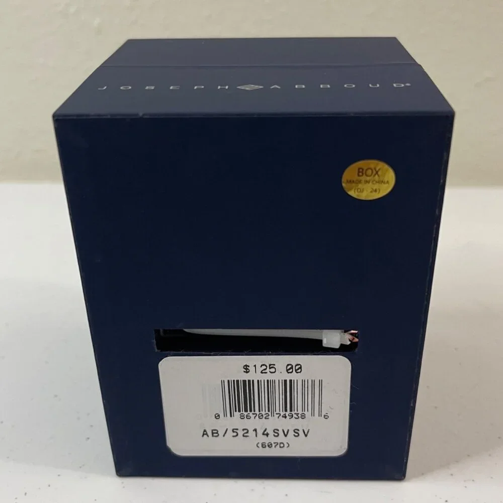 Joseph Abboud Silver-Tone White Dial Mens Watch In Original Box, New - Picture 12 of 13